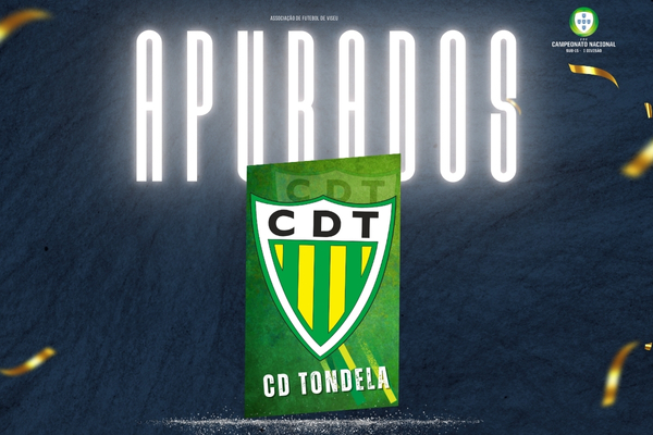 Fase de Ap. de Campeão no Camp. Nac. de Sub-15 I Divisão garantida pelo CD Tondela